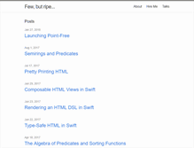 Tablet Screenshot of fewbutripe.com